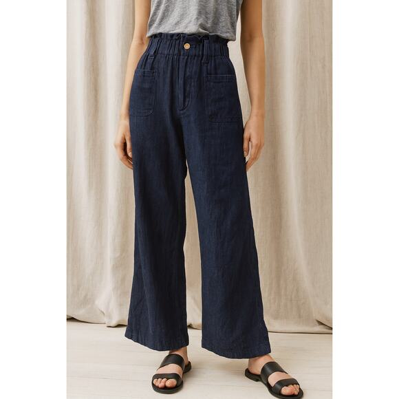 Emerson Fry Tulip Wide Leg Jeans Hemp Organic Cotton Midnight - Picture 1 of 8
